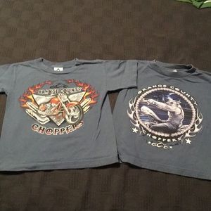 2 boys Orange County Choppers SS tees